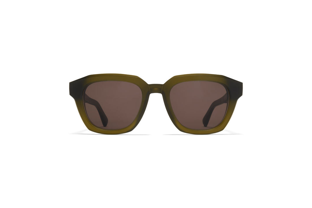 MYKITA KIENE Chilled Raw Peridot/Silver / Brown Solid