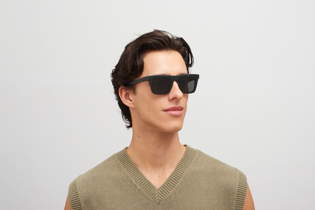 MYKITA LOME Chilled Raw Black Havana/Silve / Dark Grey Solid