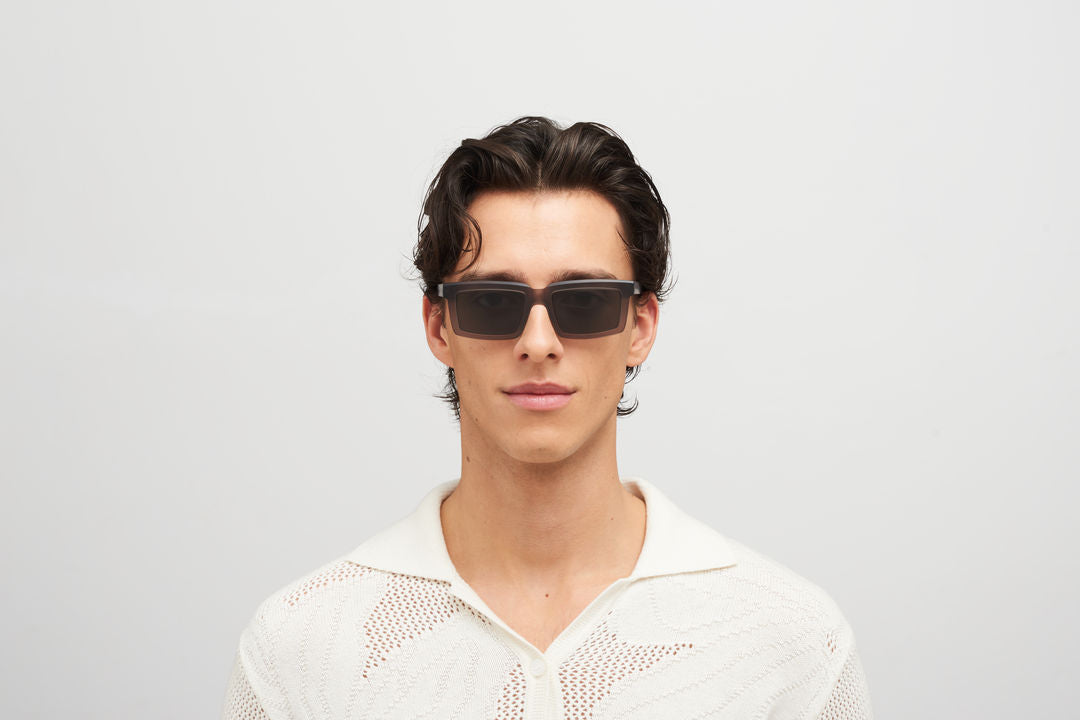 MYKITA DAKAR Chilled Raw Clear Ash/Silver / Dark Grey Solid