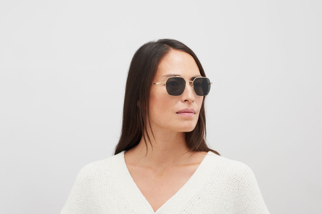 MYKITA ARLO Champagne Gold / Dark Grey Solid