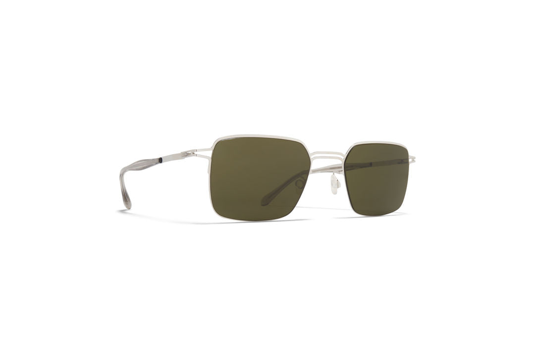 MYKITA ALCOTT Shiny Silver / Raw Green Solid