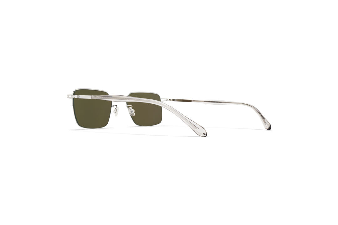 MYKITA ALCOTT Shiny Silver / Raw Green Solid