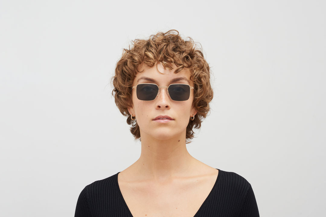 MYKITA ALCOTT Champagne Gold / Dark Grey Solid