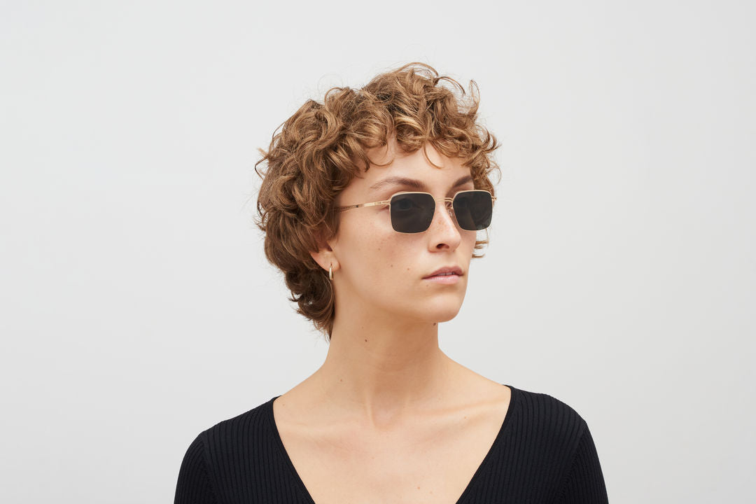 MYKITA ALCOTT Champagne Gold / Dark Grey Solid
