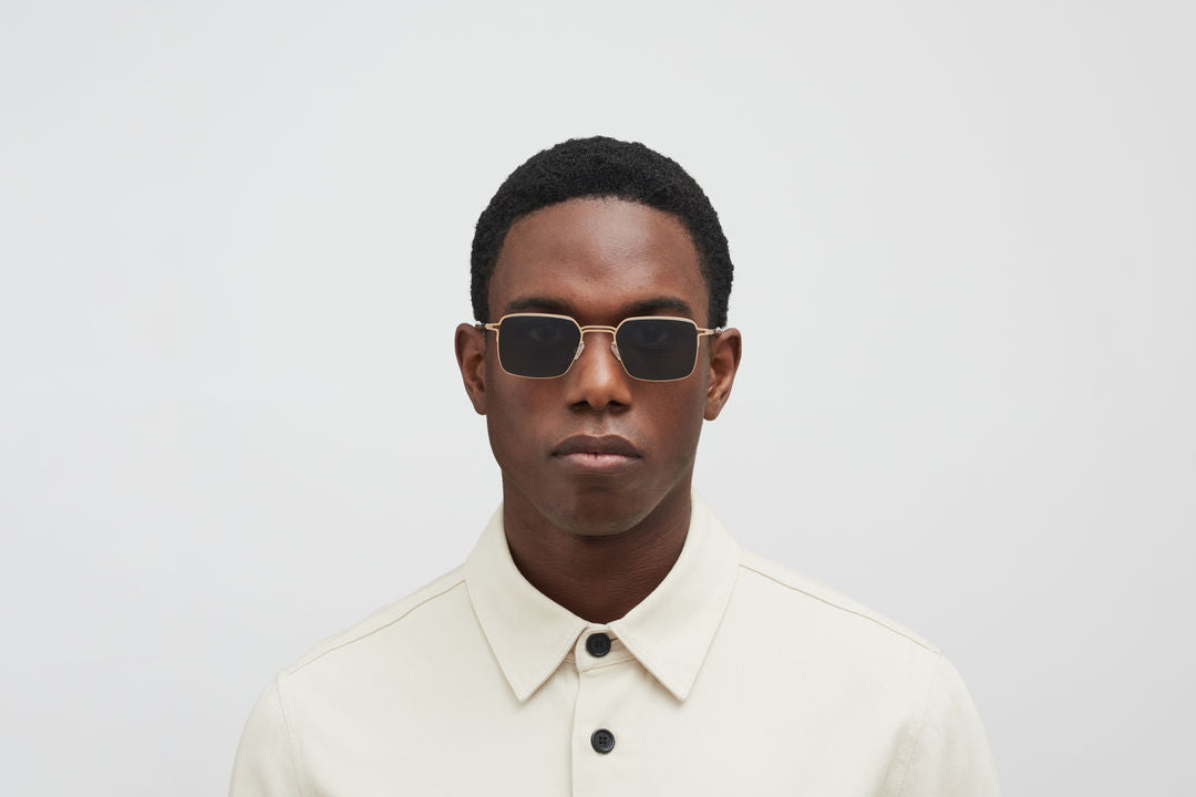 MYKITA ALCOTT Champagne Gold / Dark Grey Solid