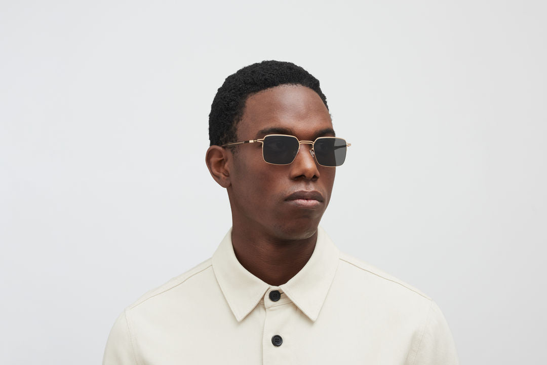 MYKITA ALCOTT Champagne Gold / Dark Grey Solid
