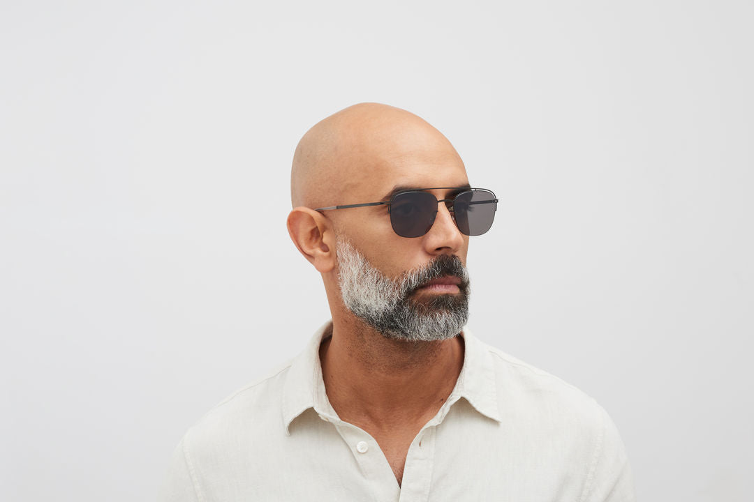 MYKITA NOR Black / Polarized Pro Hi-Con Grey