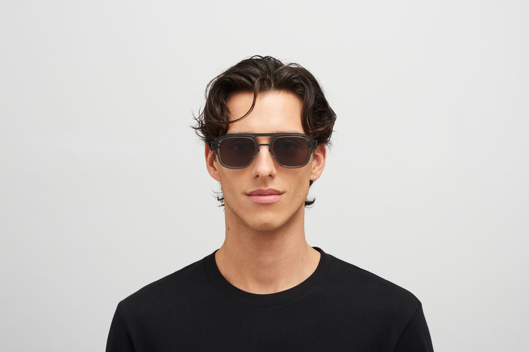 MYKITA KNOX A77 Black/Clear Ash / Brown Solid