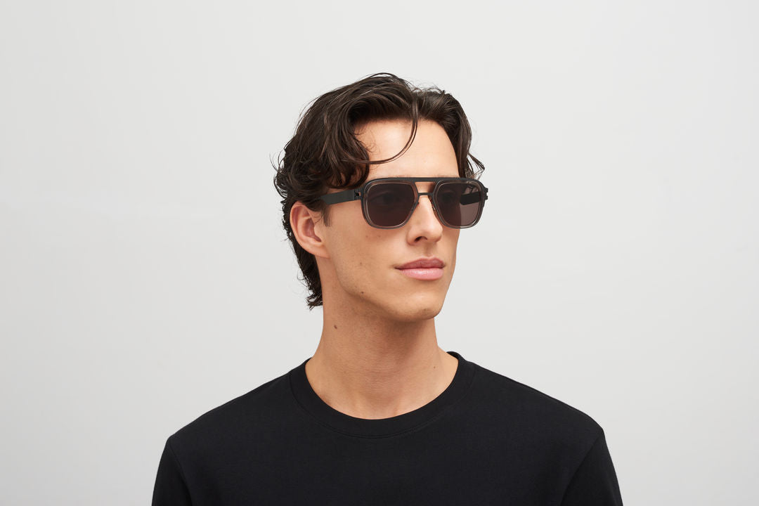 MYKITA KNOX A77 Black/Clear Ash / Brown Solid