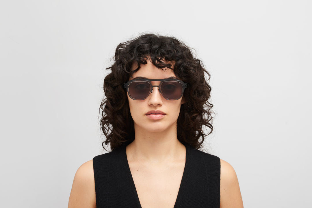 MYKITA KNOX A77 Black/Clear Ash / Brown Solid