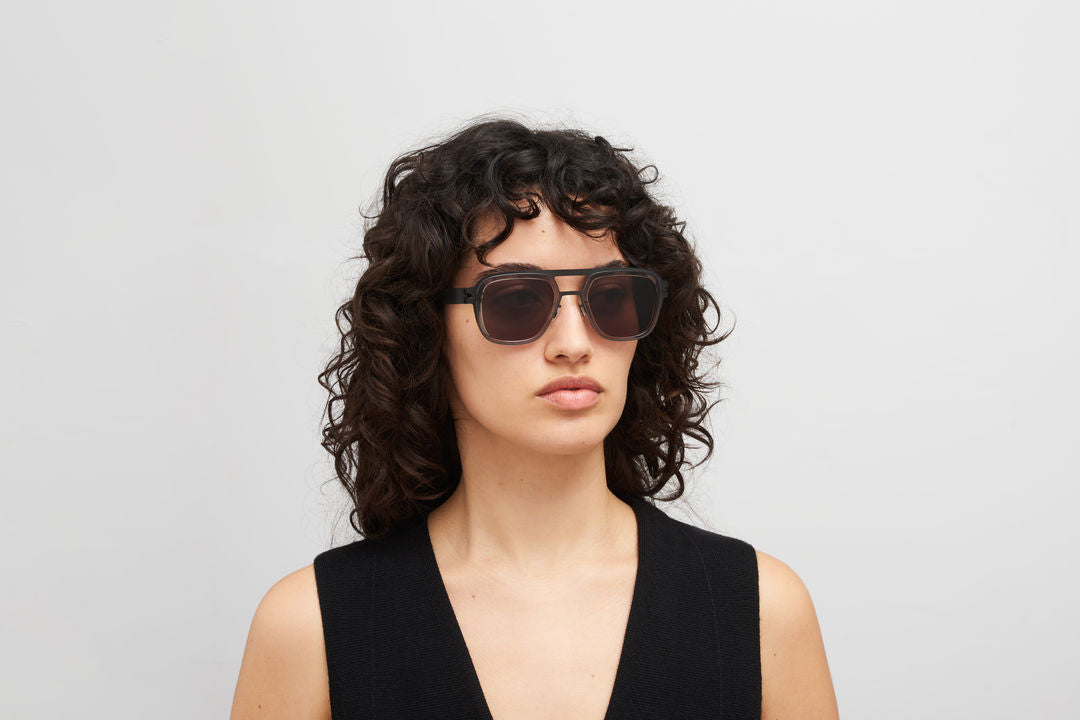 MYKITA KNOX A77 Black/Clear Ash / Brown Solid