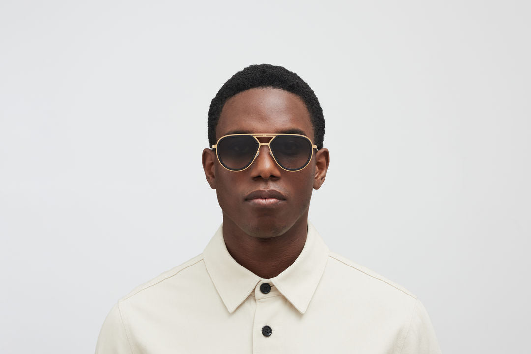 MYKITA CYPRESS MH7 Pitch Black/Glossy Gold / Raw Black Gradient