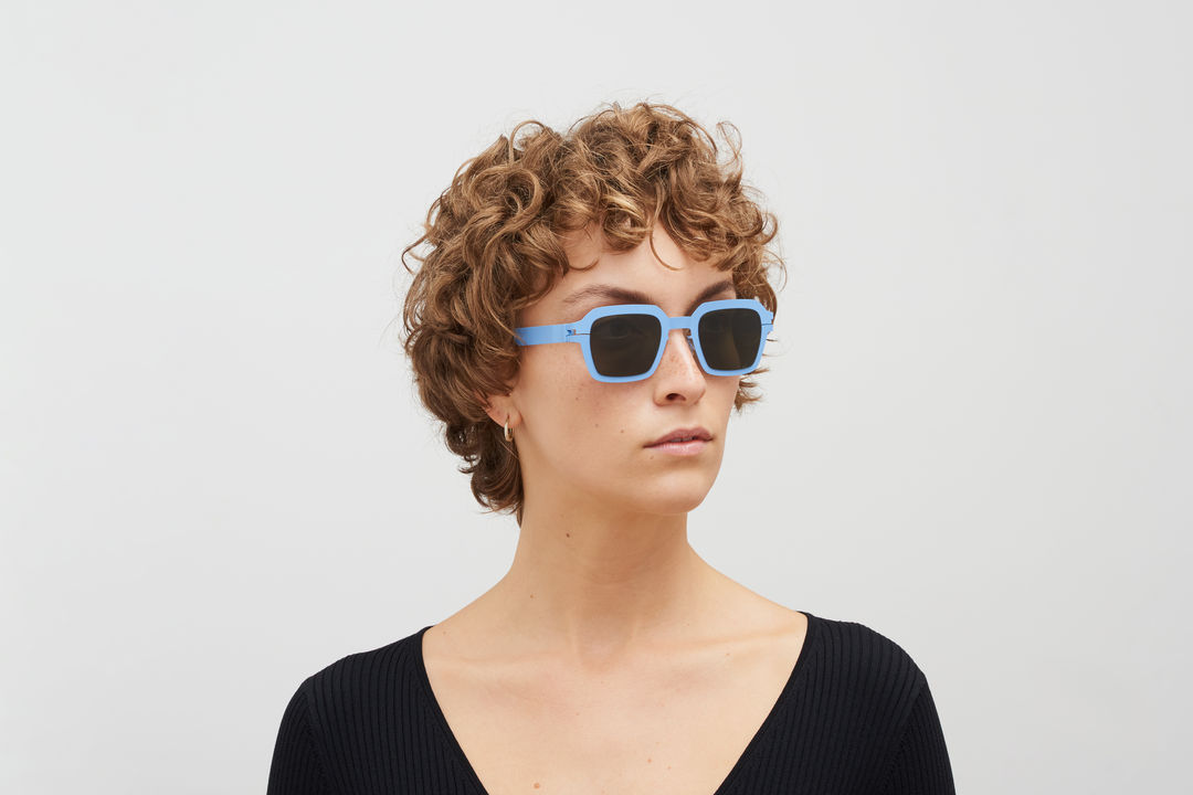 MYKITA MOTT Light Blue / Raw Green Solid