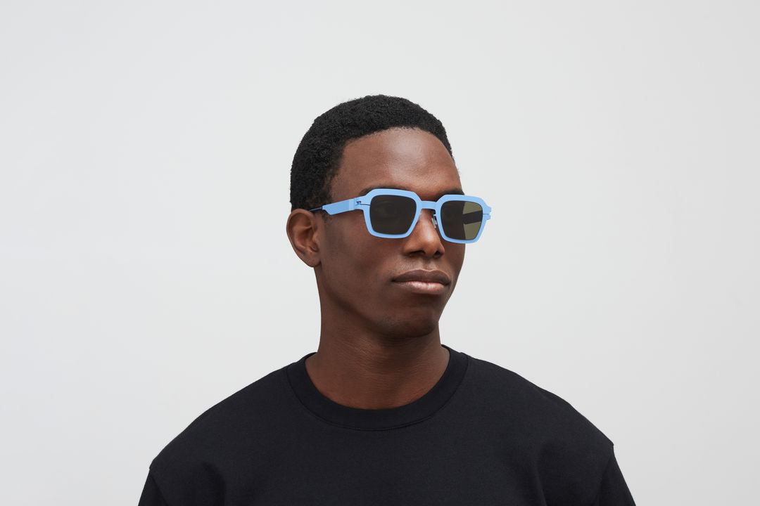 MYKITA MOTT Light Blue / Raw Green Solid