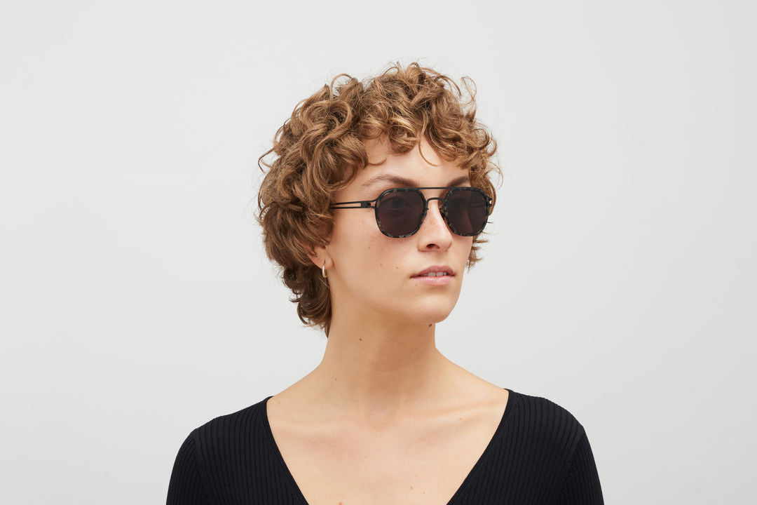 MYKITA LEELAND A16 Black/Antigua / Brown Solid