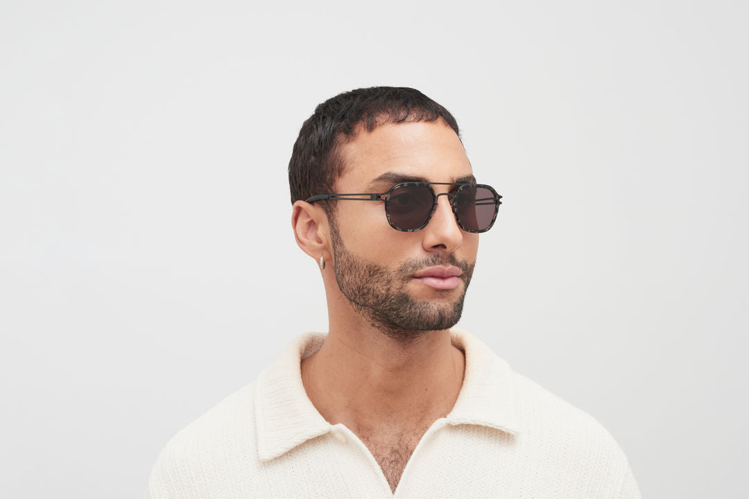 MYKITA LEELAND A16 Black/Antigua / Brown Solid