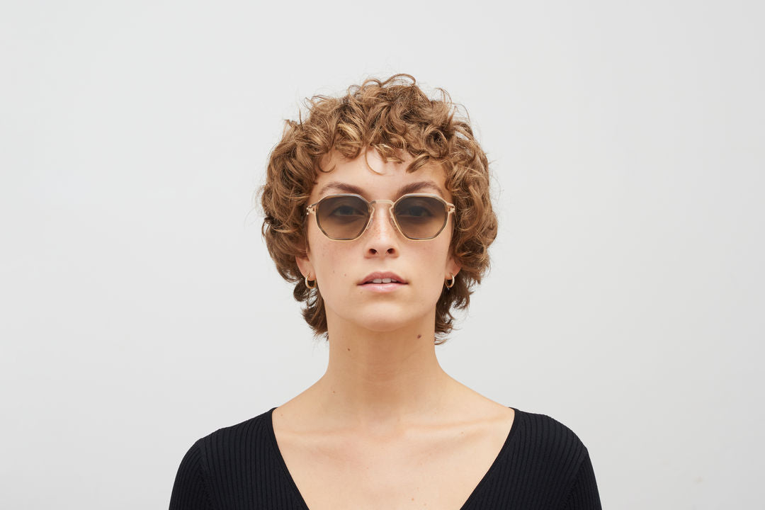 MYKITA GIA A80 Champagne Gold/Galapagos / Raw Brown Gradient