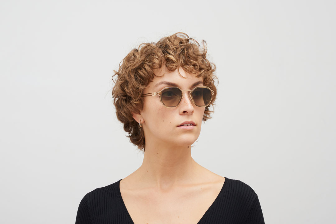 MYKITA GIA A80 Champagne Gold/Galapagos / Raw Brown Gradient