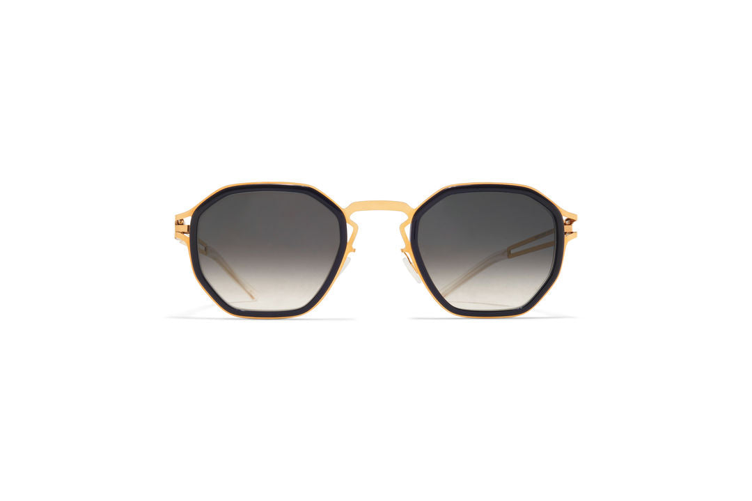 MYKITA GIA A76-Glossy Gold/Milky Indigo / Raw Black Gradient