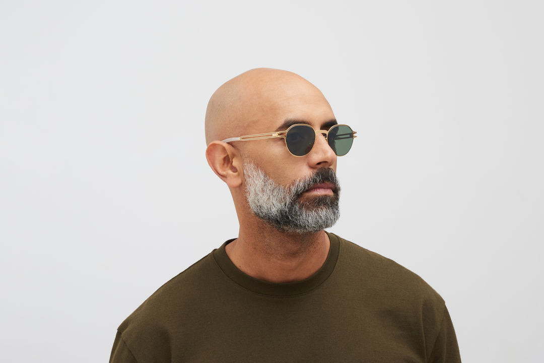 MYKITA VAASA Gold/Black / Polarized Pro Green 15