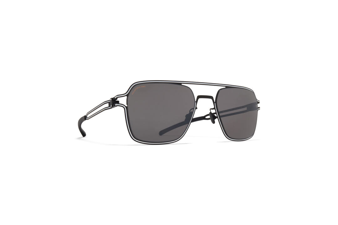 MYKITA RIKU Black/White / Polarized Pro Hi-Con Grey