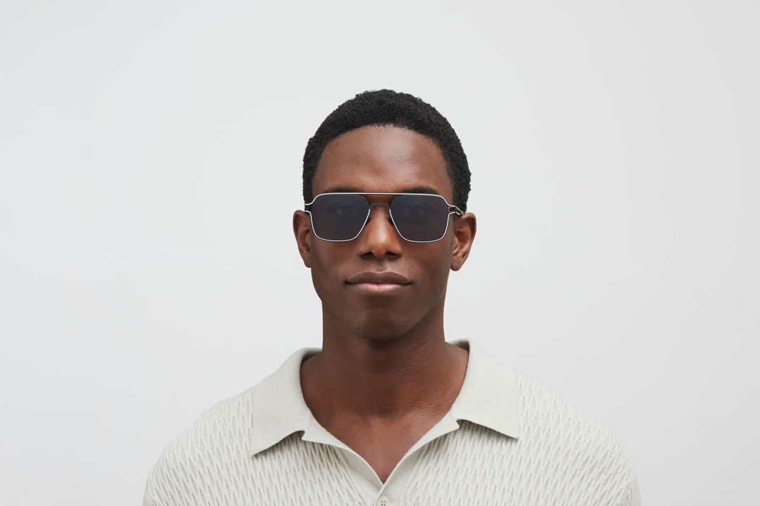 MYKITA RIKU Black/White / Polarized Pro Hi-Con Grey