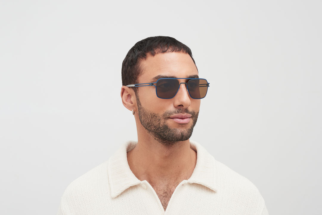 MYKITA RIKU Indigo/Yale Blue / Polarized Pro Amber Brown