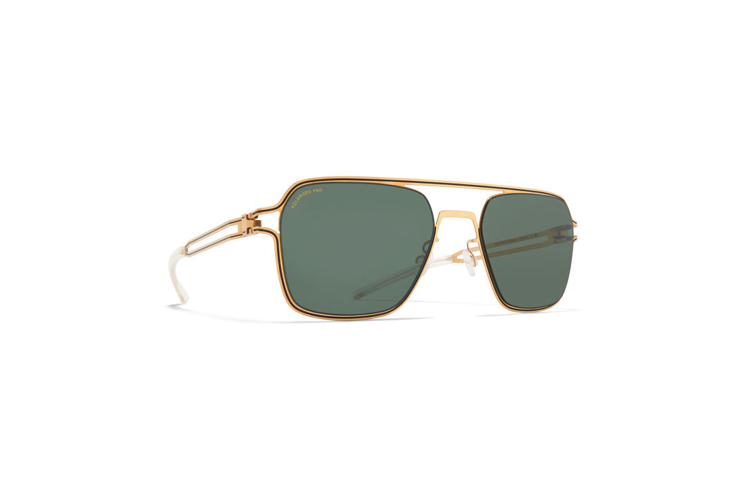 MYKITA RIKU Gold/Black / Polarized Pro Green 15