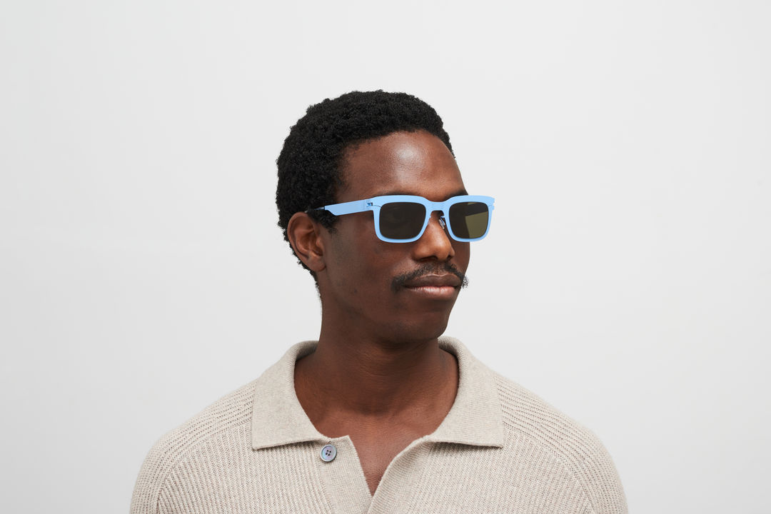 MYKITA NORFOLK Light Blue / Raw Green Solid