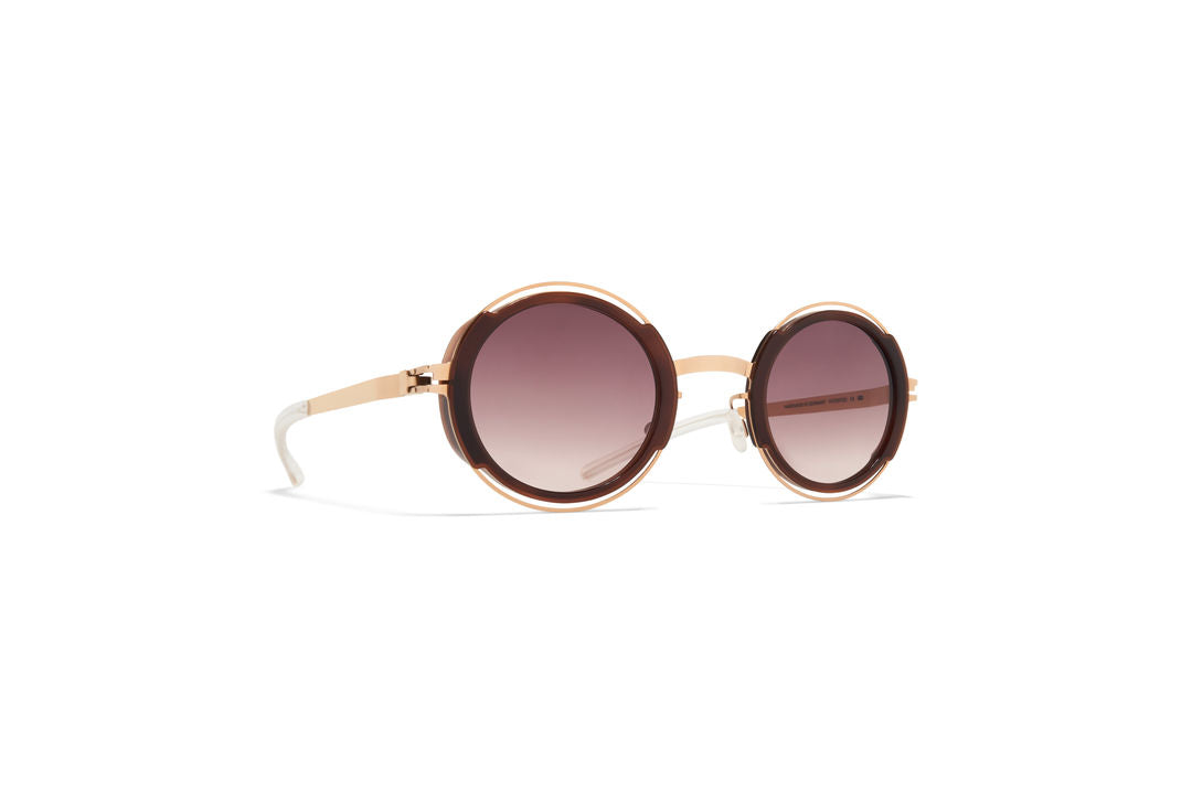 MYKITA PEARL A90-Champagne Gold/Zanzibar / Cedar Brown Gradient