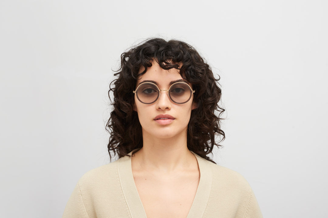 MYKITA MONROE A83-Champagne Gold/Clear Ash / Original Grey Gradient