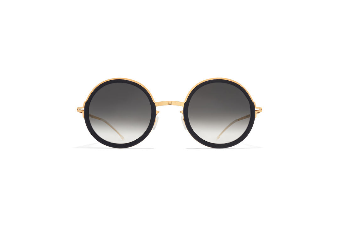 MYKITA MONROE A76-Glossy Gold/Milky Indigo / Raw Black Gradient