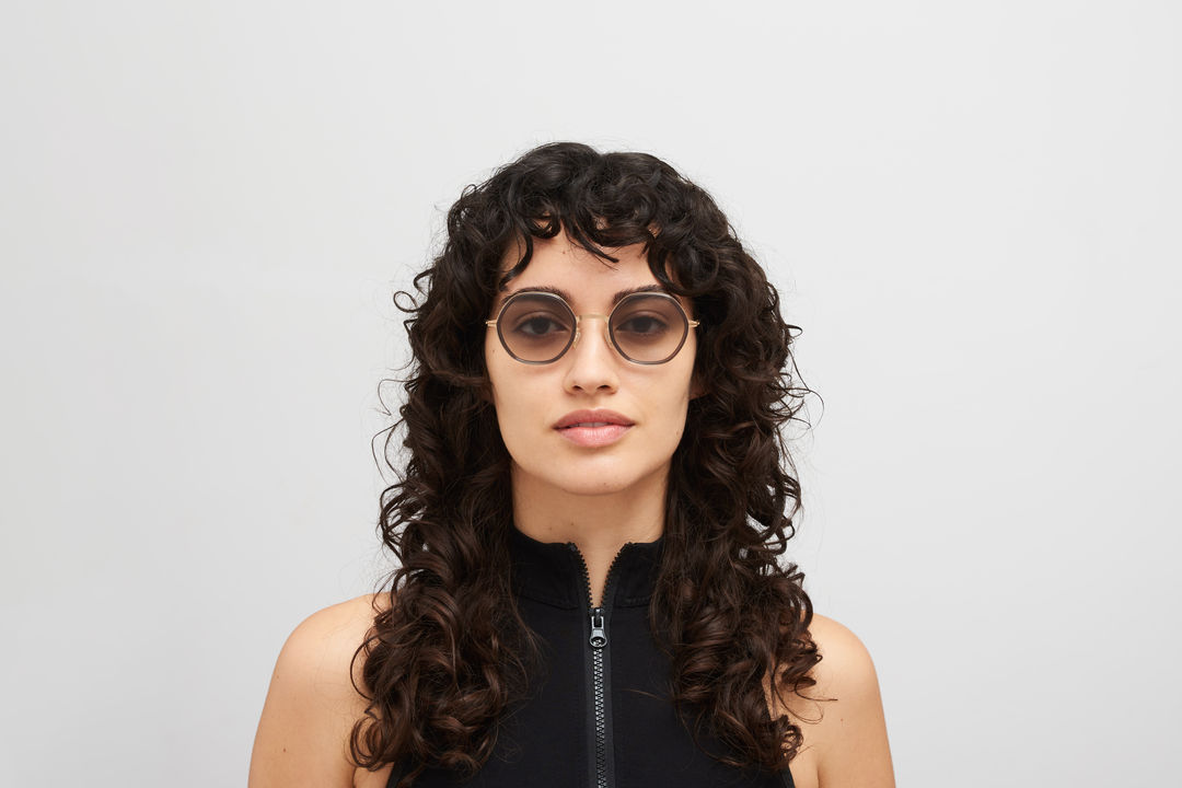 MYKITA ALYA A83-Champagne Gold/Clear Ash / Original Grey Gradient