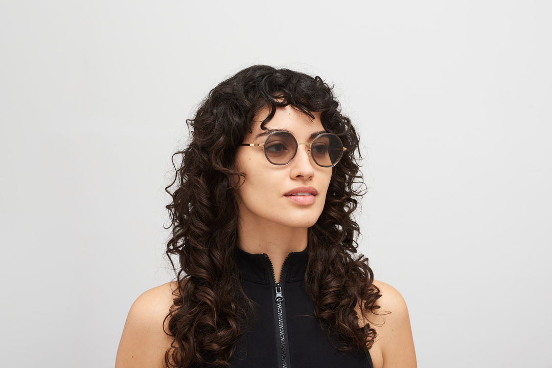 MYKITA ALYA A83-Champagne Gold/Clear Ash / Original Grey Gradient