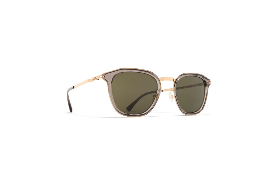 MYKITA PAVI A83-Champagne Gold/Clear Ash / Raw Green Solid