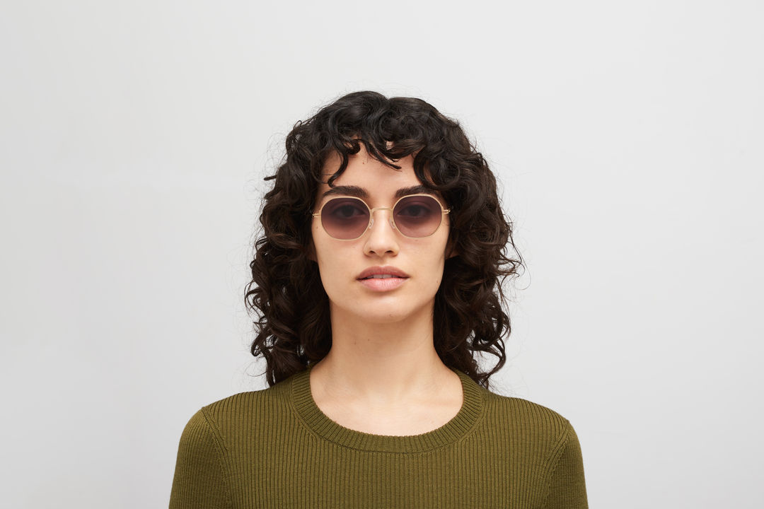 MYKITA SANTANA Champagne Gold / Cedar Brown Gradient