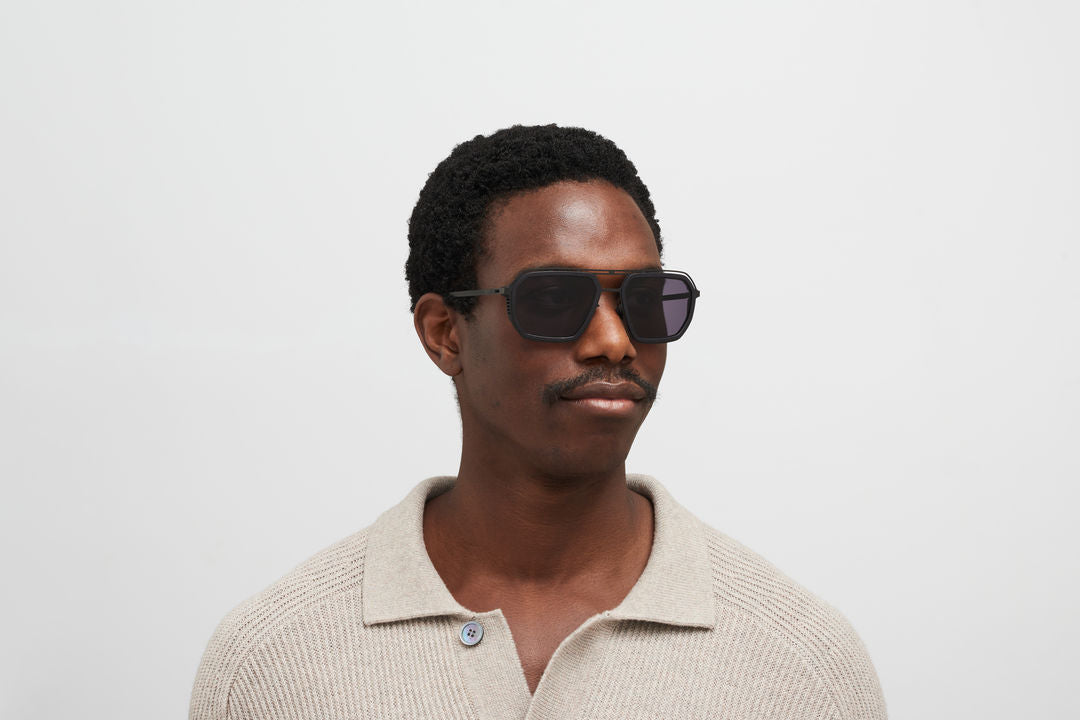 MYKITA MOJAVE MH6 Pitch Black/Black / Cool Grey Solid