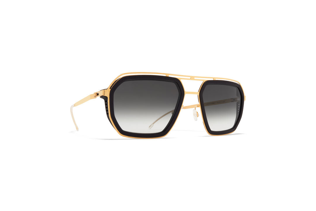 MYKITA MOJAVE MH7 Pitch Black/Glossy Gold / Raw Black Gradient