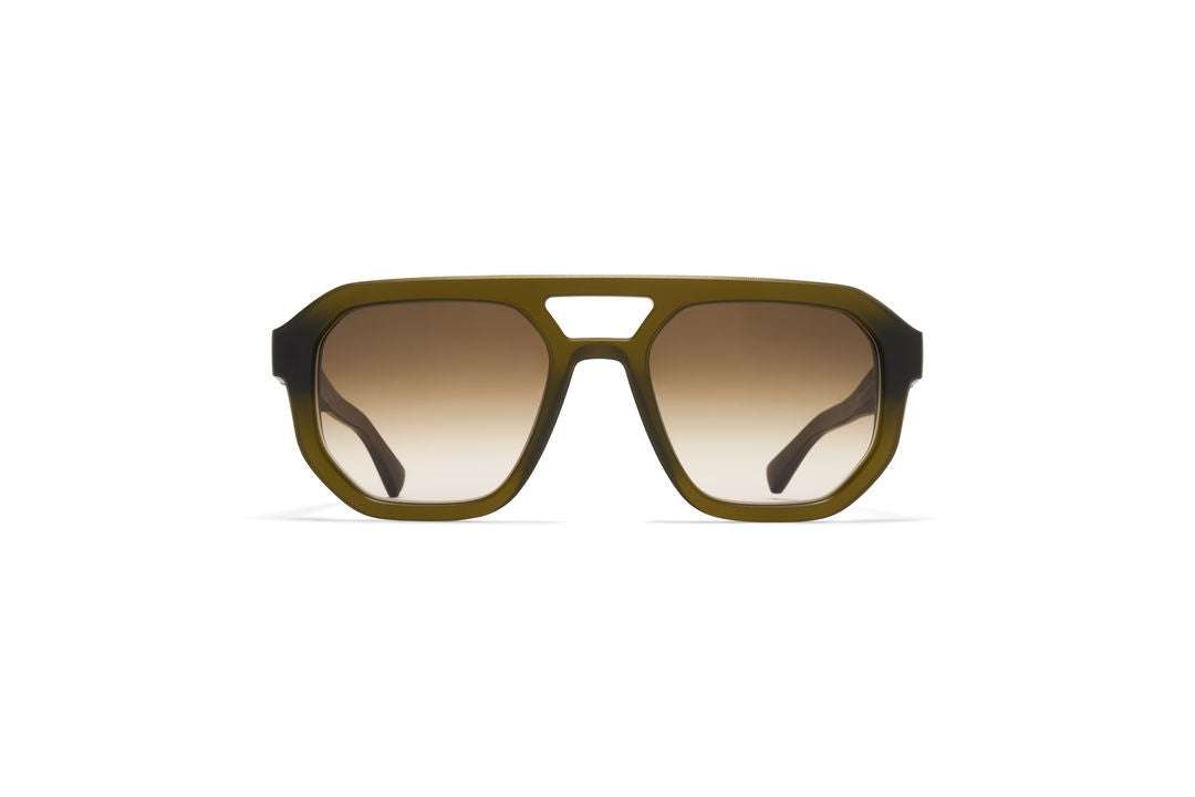 MYKITA AMARE Chilled Raw Peridot/Silver / Rawbrown Gradient