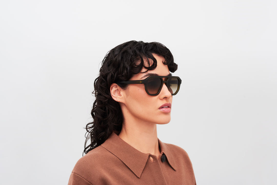 MYKITA AMARE Chilled Raw Peridot/Silver / Rawbrown Gradient
