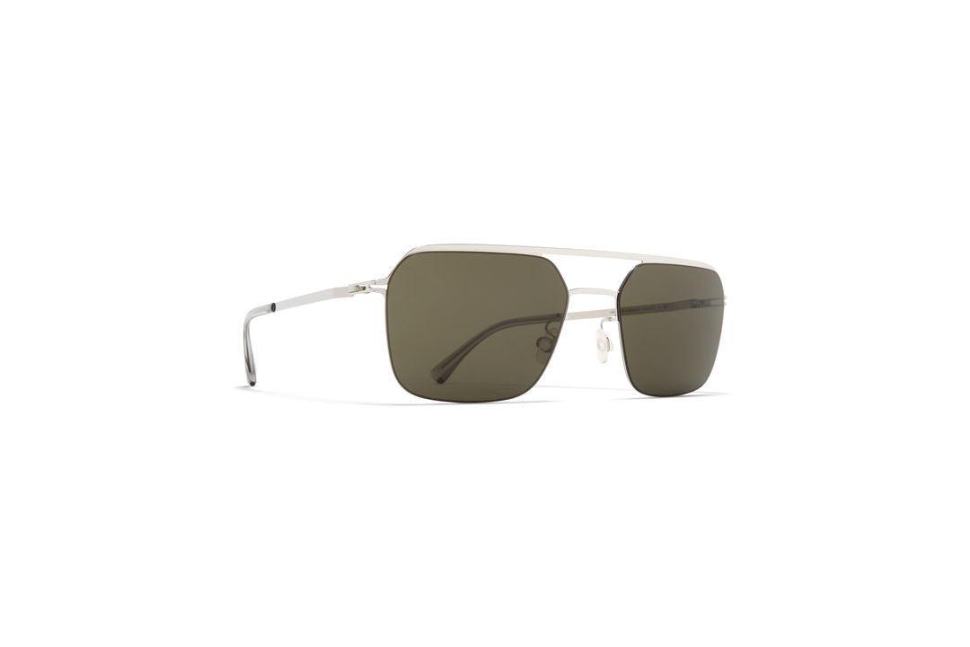 MYKITA ALISTER Shiny Silver / Raw Green Solid