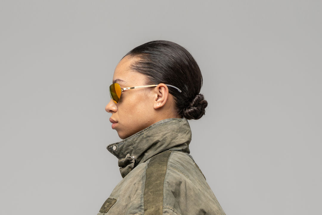 MYKITA ALPINE Glossy Gold / Orange Flash