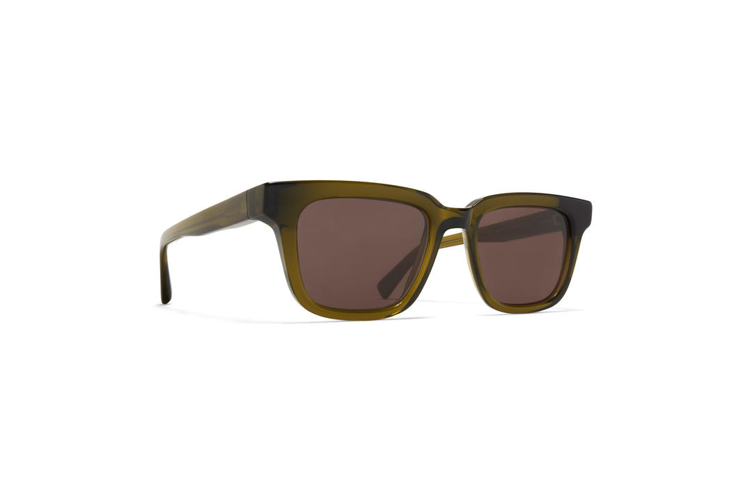 MYKITA LAMIN C158 Peridot/Shiny Silver / Brown Solid