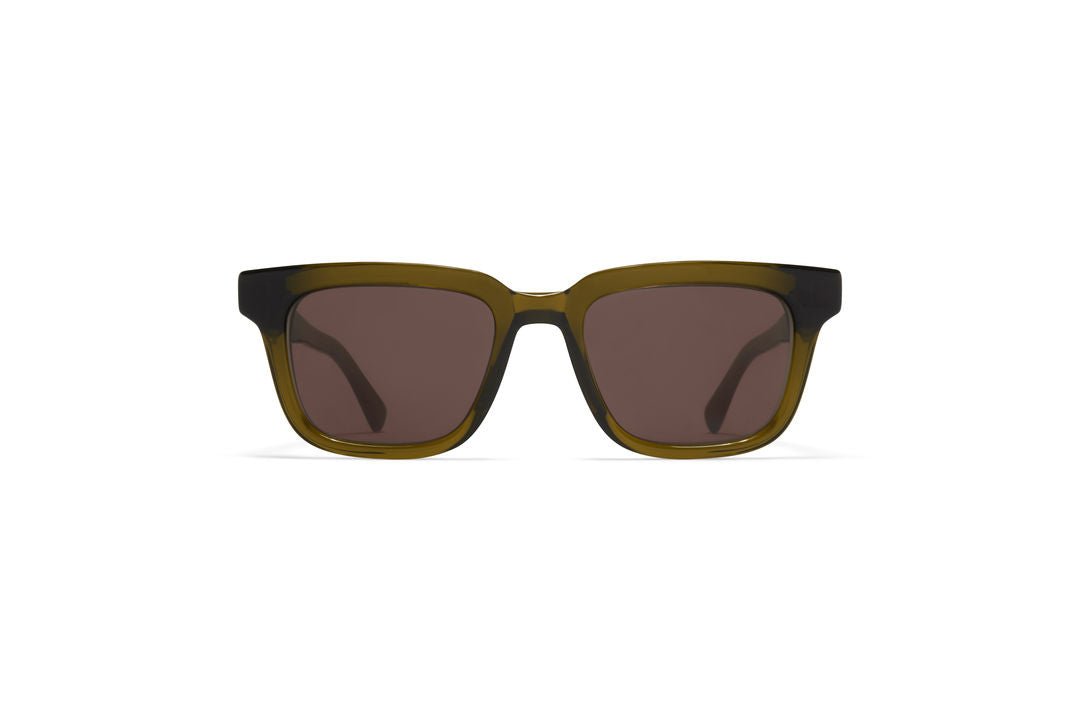 MYKITA LAMIN C158 Peridot/Shiny Silver / Brown Solid