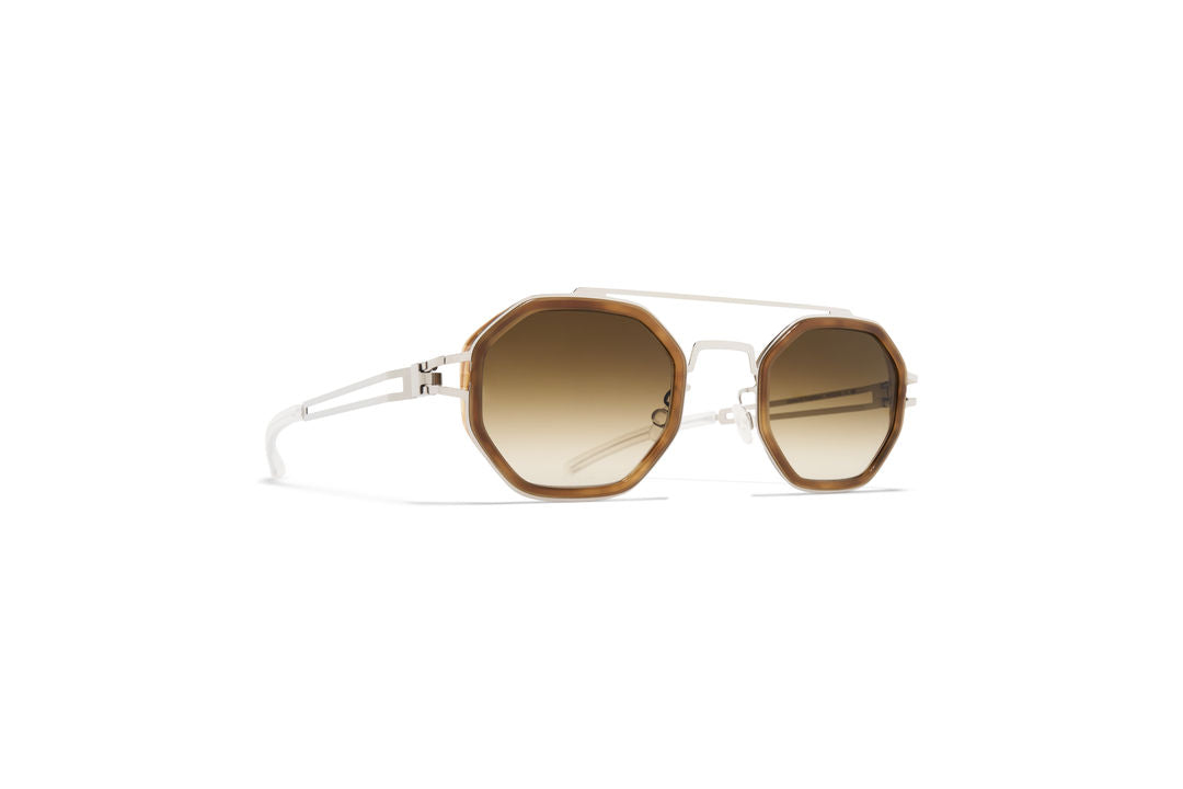 MYKITA ARTURO A92-Shiny Silver / Galapagos / Rawbrown Gradient