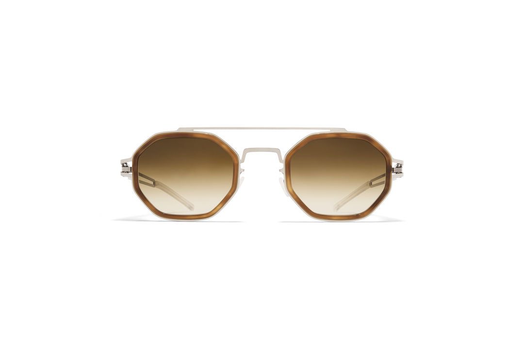 MYKITA ARTURO A92-Shiny Silver / Galapagos / Rawbrown Gradient