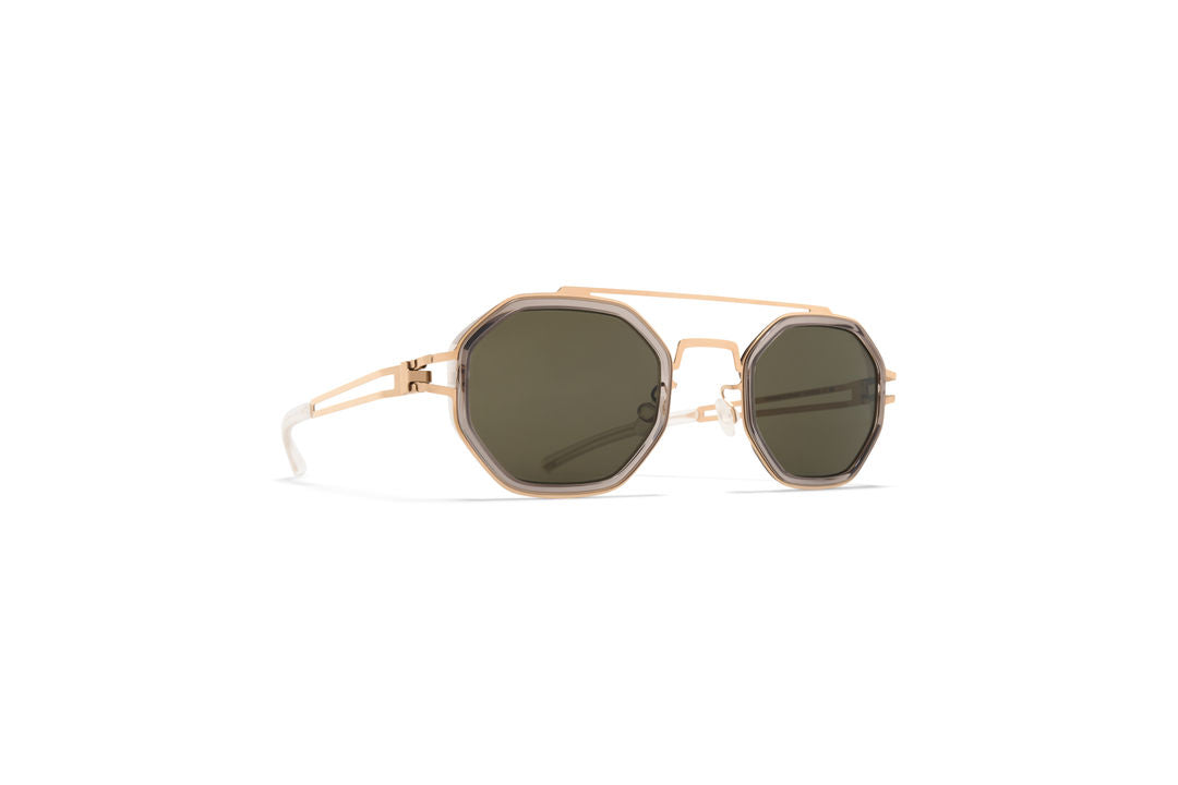 MYKITA ARTURO A83-Champagne Gold/Clear Ash / Rawgreen Solid