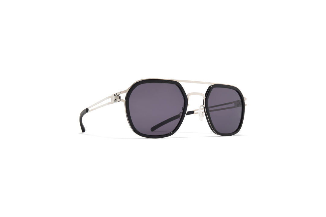 MYKITA LEELAND A81-Shiny Silver/Black / Coolgrey Solid