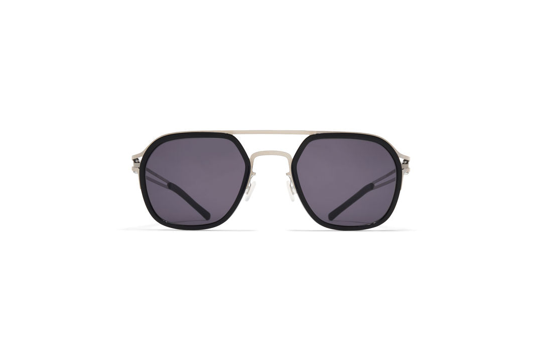 MYKITA LEELAND A81-Shiny Silver/Black / Coolgrey Solid