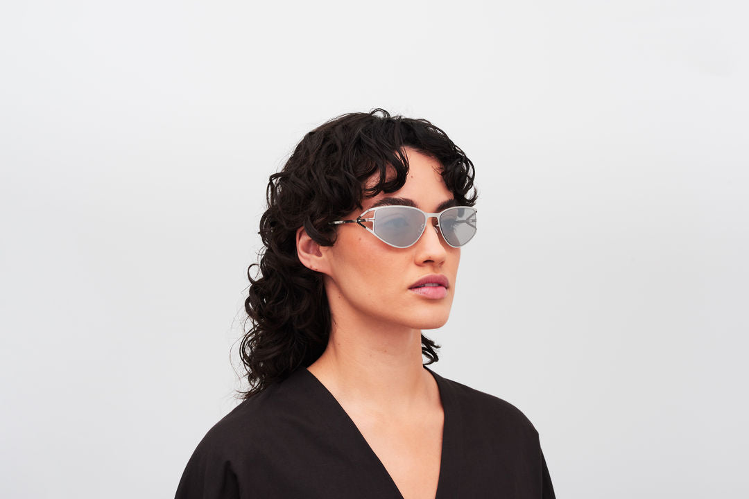 MYKITA SIERRA Shiny Silver / Warmgrey Flash